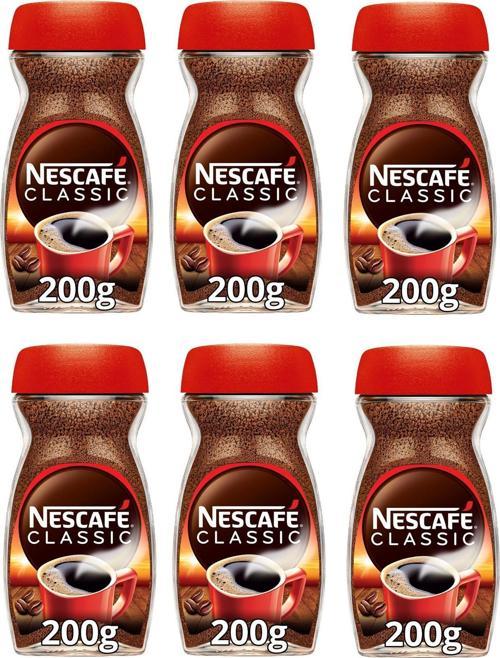 Classıc Kahve Cam 200 Gr X 6 Adet