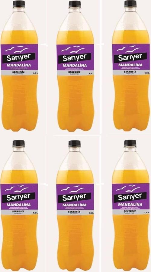 Mandalina Aromalı Gazoz Şekersiz 1,5 Lt X 6 Adet