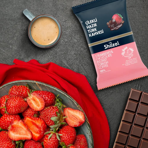 Çilek Aromalı Hazır Türk Kahvesi 100 Gr