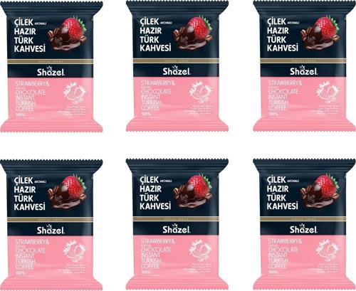 Çilek Aromalı Hazır Türk Kahvesi 100 Gr X 6 Adet
