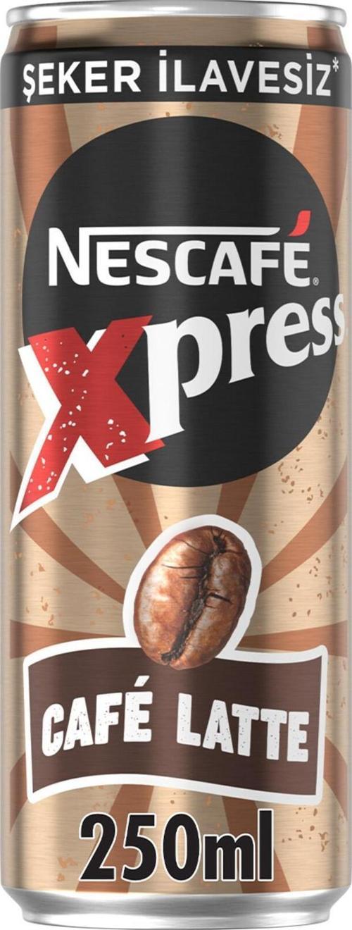 Xpress Cafe Latte Şekersiz Soğuk Kahve 250 Ml