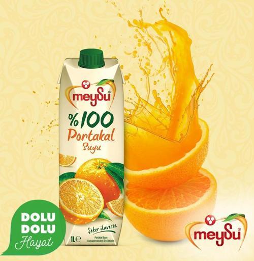 %100 Portakal Suyu 1 Lt