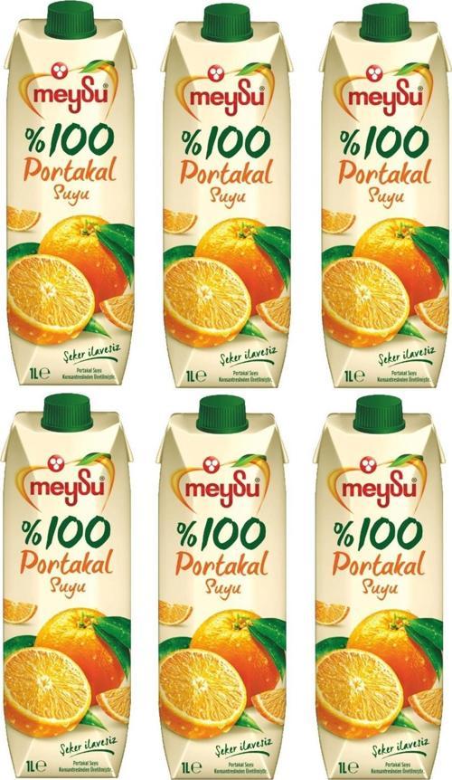 %100 Portakal Suyu 1 Lt X 6 Adet