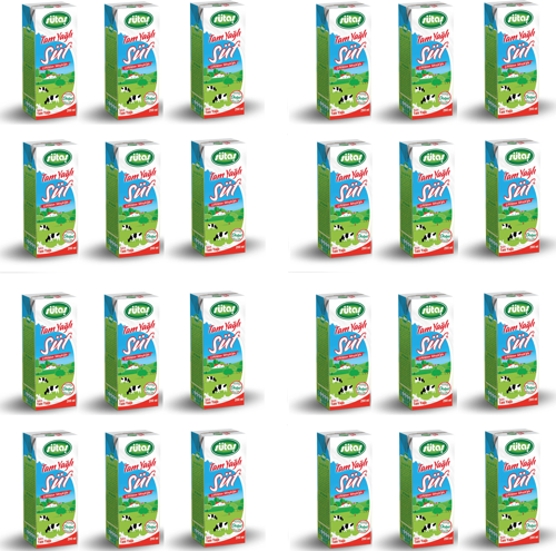 Tam Yağlı Süt 200 Ml X 24 Adet