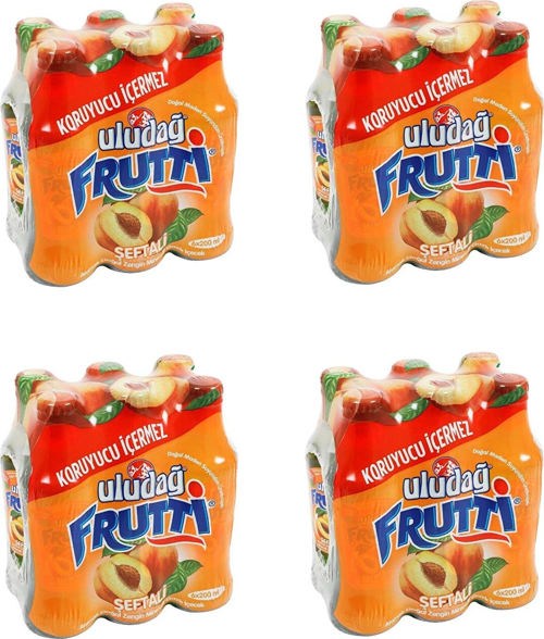 Frutti Şeftali Aromalı Maden Suyu 200 Ml X 24 Adet