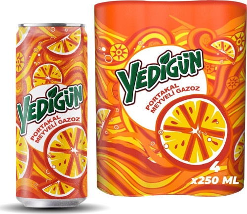 Portakal Meyveli Gazoz 330 Ml X 6 Adet