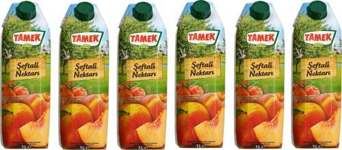 Şeftali Nektarı 1 Lt X 6 Adet