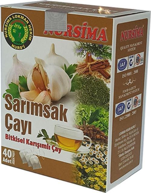 Sarımsak Çayı Bitkisel Karışımlı Çay 40 'Lı Süzen Poşet
