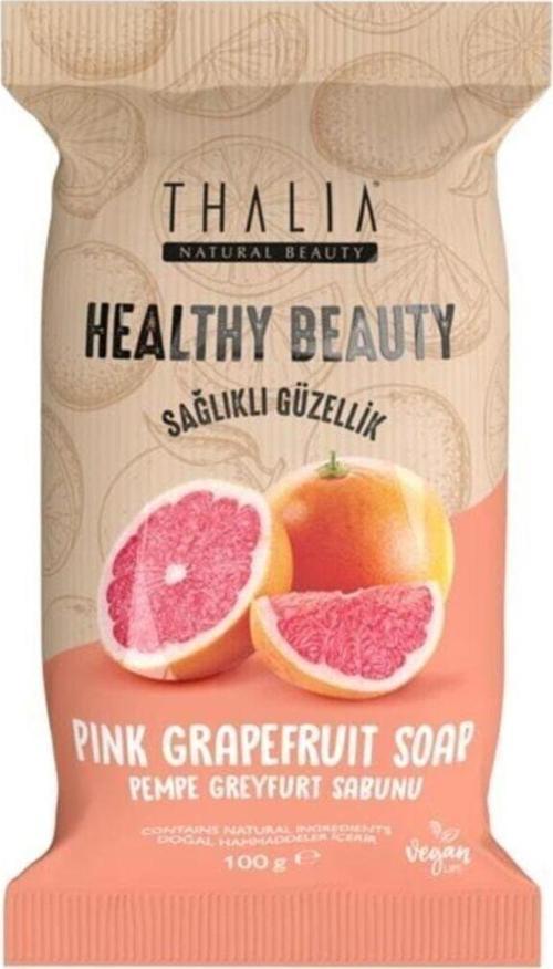 Healthy&Beauty Pembe Greyfurt Özlü Doğal Katı Sabun - 100 Gr