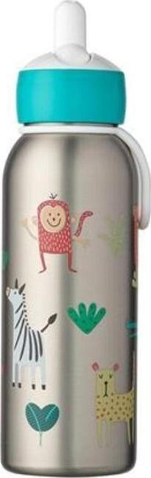 İnsulated Bottle Flip Up Campus Açılır Kapanır Termos Su Şişesi 350 Ml - Animal Friends