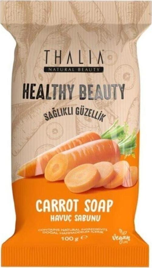Aydınlatıcı Etkili Healthy&Beauty Havuç Özlü Doğal Katı Sabun – 100Gr