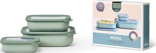 Set Cirqula Rectangular 3 Parça Saklama Kabı