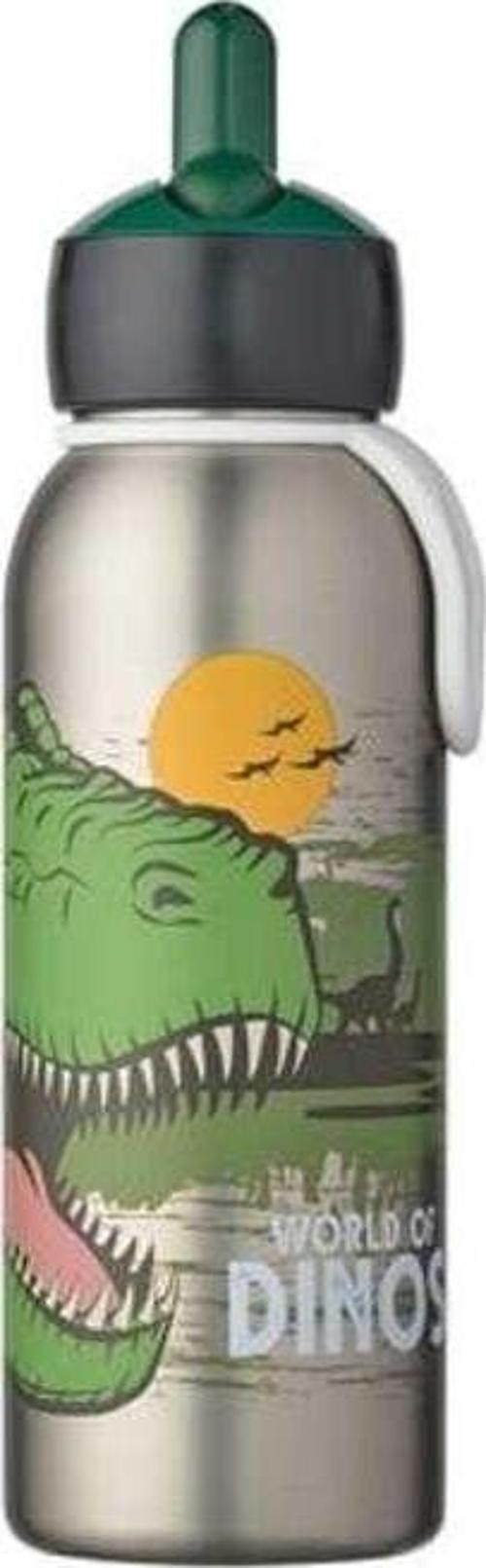 İnsulated Bottle Flip Up Campus Açılır Kapanır Termos Su Şişesi 350 Ml - Dino