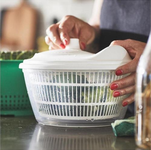 Uppfylld 23 Cm Mutfak Salata Kurutucu Beyaz