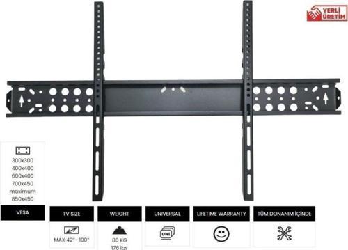Vt - 100S 65'' 165Ekran Sabit Lcd - Led Tv Askı Aparatı