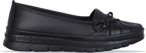 139 Atom Siyah Kadın Babet Ayakkabı