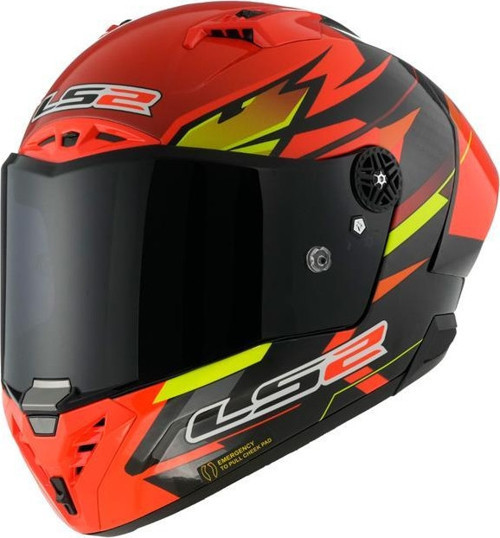 Thunder Karbon Gp Aero Fıre Kapalı Kask Kırmızı-siyah LARGE