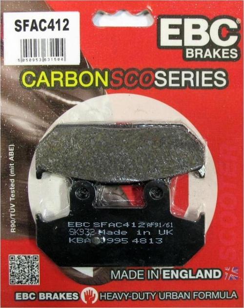 Fren Balatası Carbon Sfac412 Suzukı An 250 K1/k2 Burgman 01/02 An 400 K1/k6 Burgman 01 / 06 265