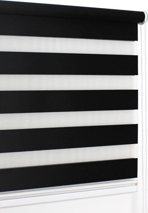 Siyah Eko Zebra Stor Perde 130x200 cm