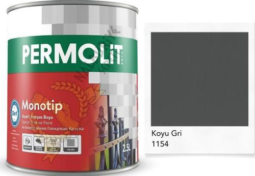 Monotip Astarlı Antipas Boya KOYU GRİ 0.75 Lt.