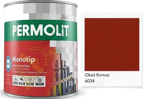 Monotip Astarlı Antipas Boya OKSİT KIRMIZI 0.75 Lt.