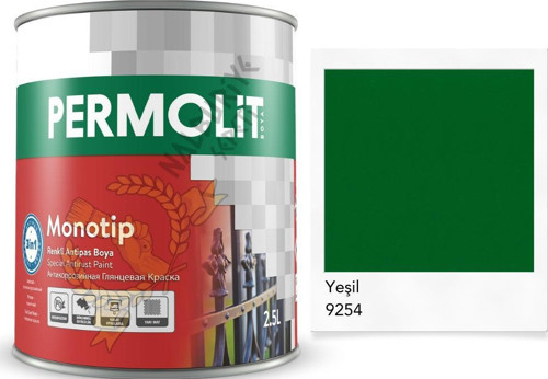Monotip Astarlı Antipas Boya YEŞİL 2.5 Lt.