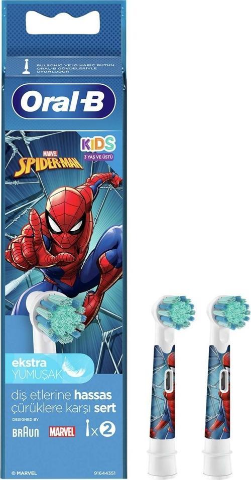Stages Çocuklar İçin Diş Fırçası Yedek Başlığı Spiderman 2 li