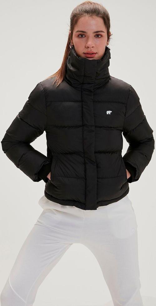 Kadın Siyah Winter Bloom Puffer Mont
