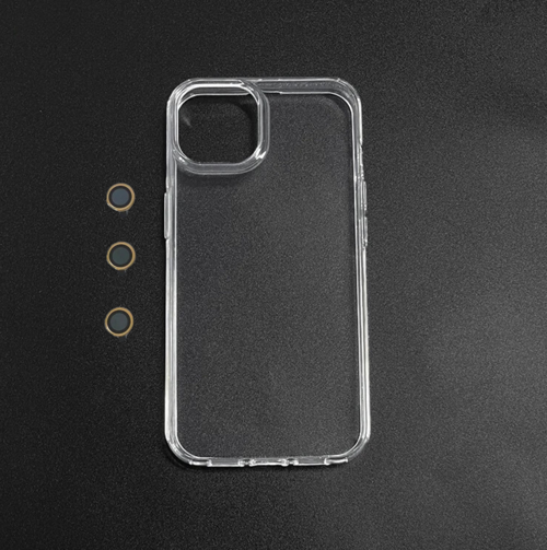 İPHONE 15 PRO MAX ŞEFFAF LENS HEDİYELİ CLEAR CASE (RENK SEÇENEĞİ LENS İÇİNDİR) SİYAH