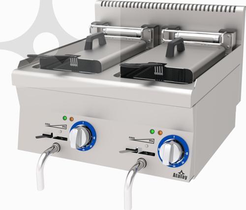 AEF-660 Elektrikli 380-415 V Fritöz 600x600x300 mm