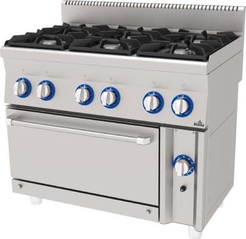 AGK-1060 Gazlı 120 kg Kuzine 1000x600x850 mm