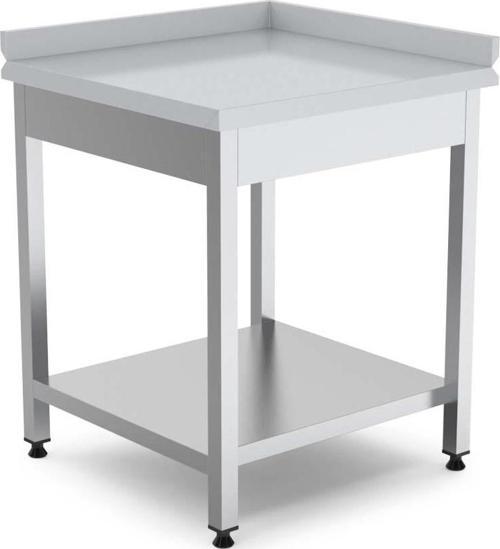 EMP.KKT.6060-R Köşe Tezgahı Alt Raflı Sağ 60x60x85 cm