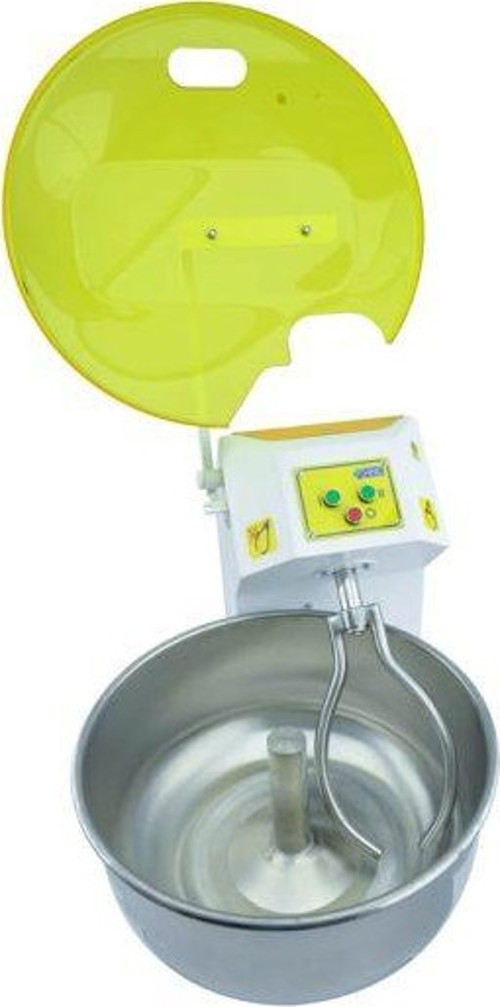 HHY-35TC Hamur Yoğurma Makinesi (Kapaklı) 380V - 35kg Un, 50kg Hamur, Kazan - 2 Dönüş Hızı