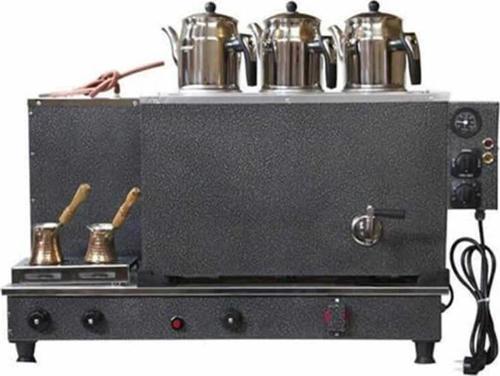 ÇO3OS Tam Otomatik  Çay Ocağı-3 demlik kapasiteli-Statik Boyalı-Elk+Gaz