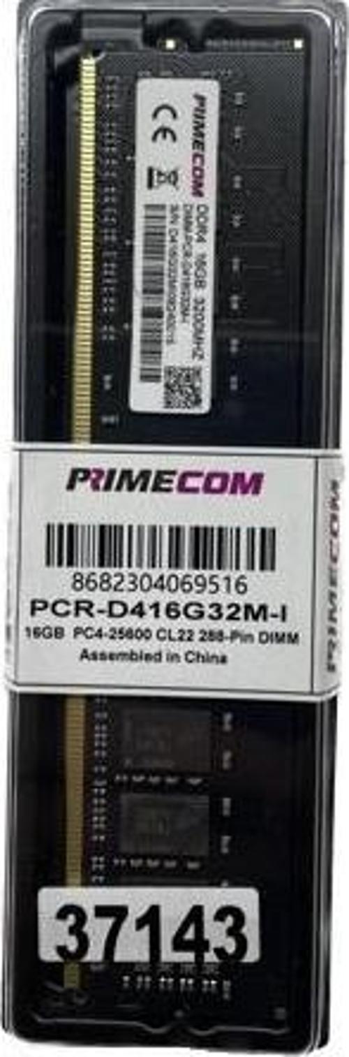 PRIMECOM PCR-D416G32M-IN 16GB (Tek Parça) DDR4 3200Mhz (intel uyumlu) PC Bellek