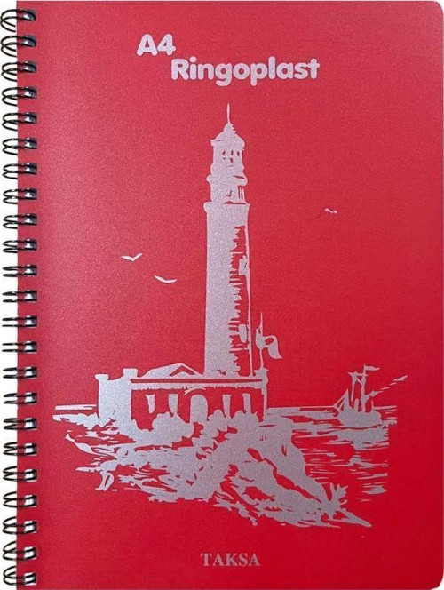 A-4 Ringo Plastik Kapak Defter 160 Yaprak Kareli Krt-100751