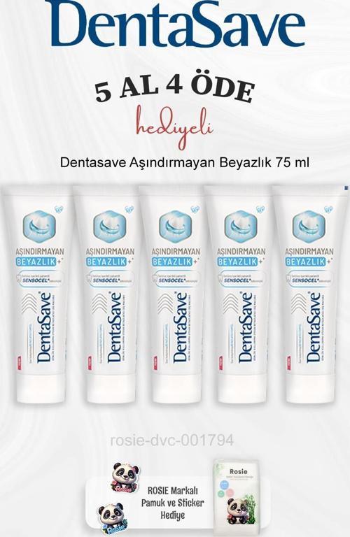 Aşındırmayan Beyazlık 75 ml 5 Al 4 Öde ve Rosie Pamuk