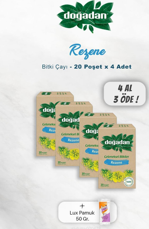 4 AL 3 ÖDE Doğadan Rezene Bitki Çayı, Pamuk