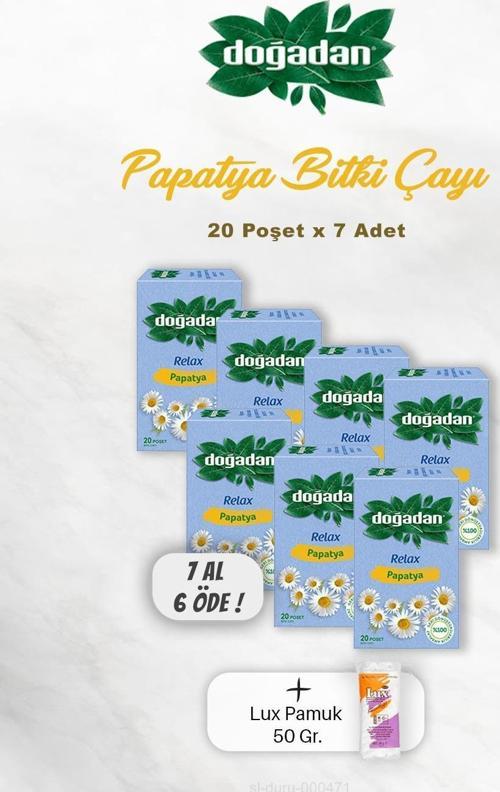 7 AL 6  ÖDE Doğadan Papatya Bitki Çayı, Pamuk