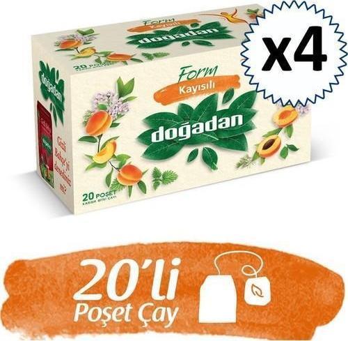 Form Çay Kayısılı 20'li x 4 Kutu