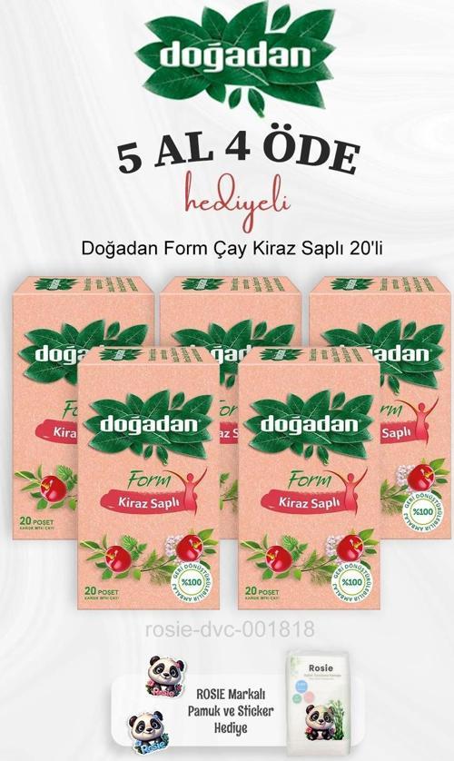 Form Çay Kiraz Saplı 20'li 5 Al 4 Öde ve Rosie Pamuk