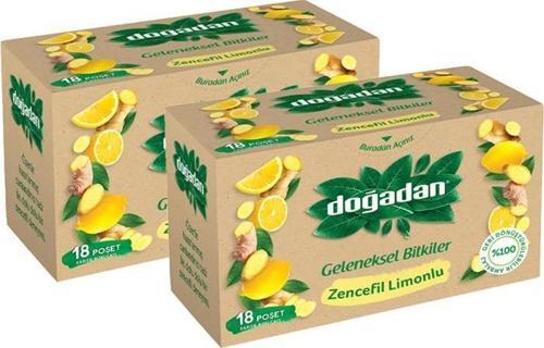 Zencefil Limonlu Bitki Çayı 18'li x 2 Adet
