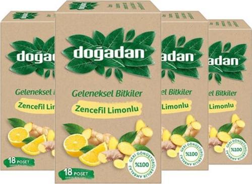Zencefil Limonlu Bitki Çayı 18'li x 4 adet