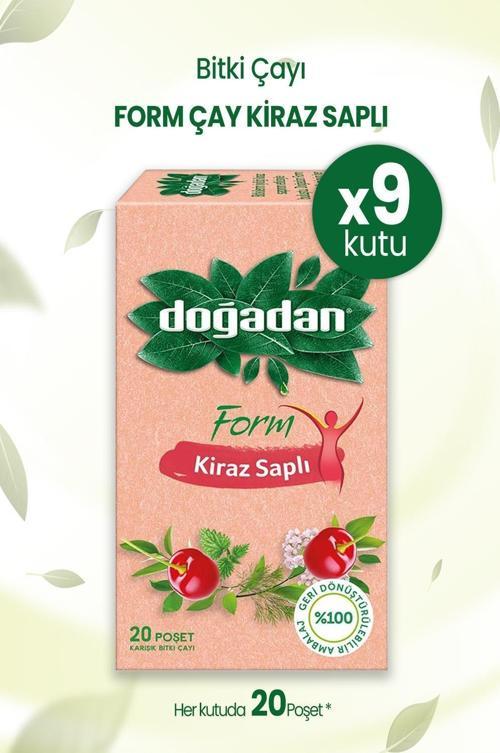 Form Çay Kiraz Saplı 20'li x 9Adet