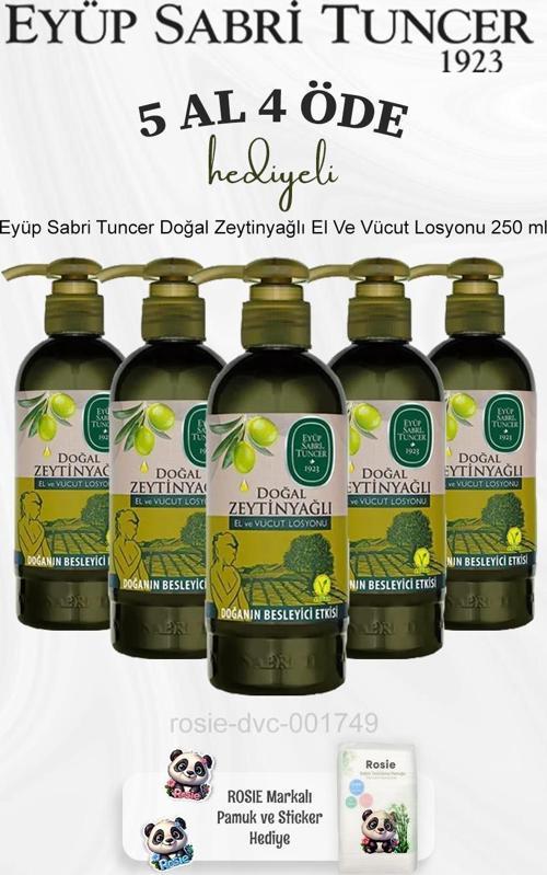 Doğal Zeytinyağlı El Ve Vücut Losyonu 250 ml 5 Al 4 Öde ve Rosie Pamuk
