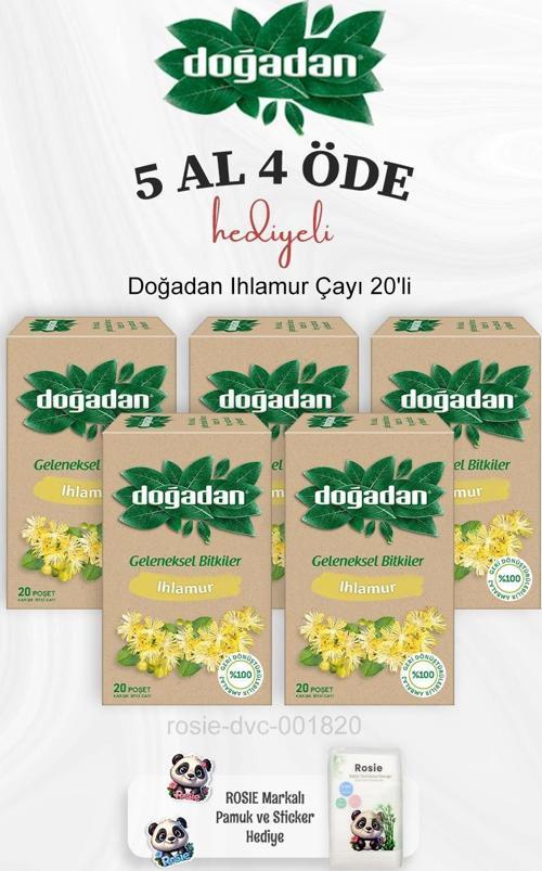 Ihlamur Çayı 20'li 5 Al 4 Öde ve Rosie Pamuk