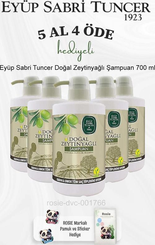 Doğal Zeytinyağlı Şampuan 700 ml 5 Al 4 Öde ve Rosie Pamuk