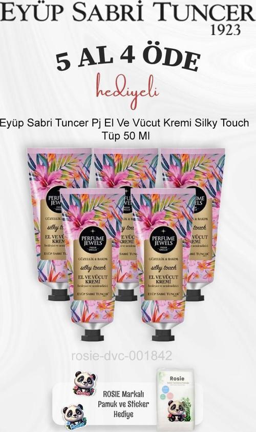 Pj El Ve Vücut Kremi Silky Touch Tüp 50 Ml 5 Al 4 Öde ve Rosie Pamuk