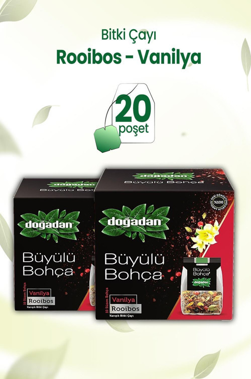 Büyülü Bohça Rooibos Vanilyalı Karışık Bitki Çayı x 2 Adet