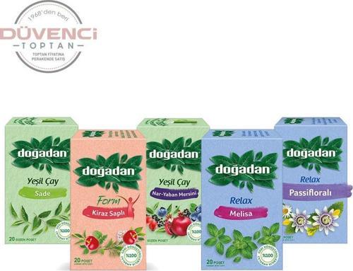 Relax Passifloralı Bitki Çayı 20'Li (Melissa, Passiflora, Nar Yaban Mersini, Yeşil Çay) 5 Adet
